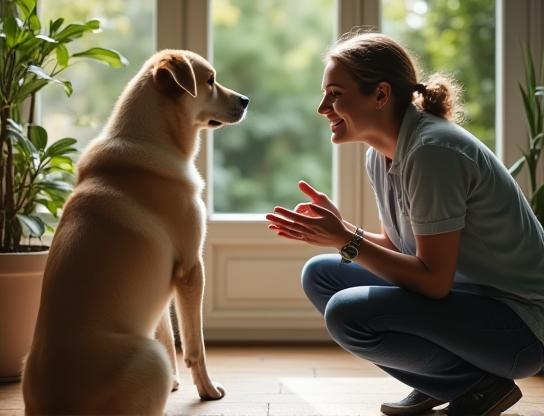 Séance d'éducation d'un chien à Lyon