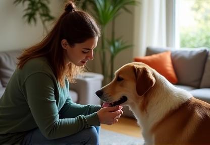 Séance d'éducation canine à domicile à Lyon