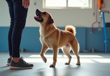 Séance d'obéissance canine à Lyon